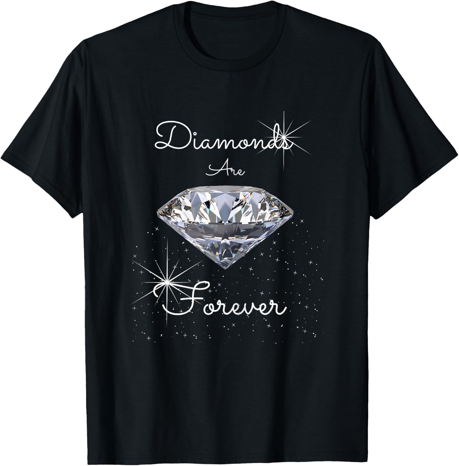 Diamonds are Forever T-Shirt - T-Shirt | Black