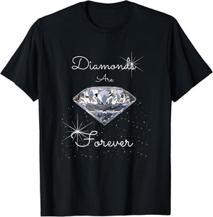 Diamonds are Forever T-Shirt - T-Shirt | Black