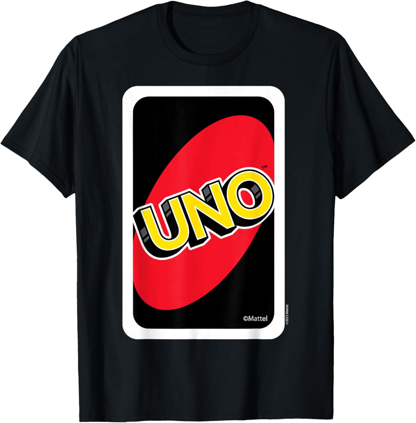 UNO - Card Back , black T-Shirt - T-Shirt | Black