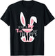Martini Just A 'Tini Bit Hoppy Happy Easter Coquette Bow T-Shirt - T-Shirt | Black