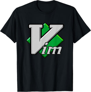 Vim Vi IMproved Script Text Editor T-Shirt - T-Shirt | Black