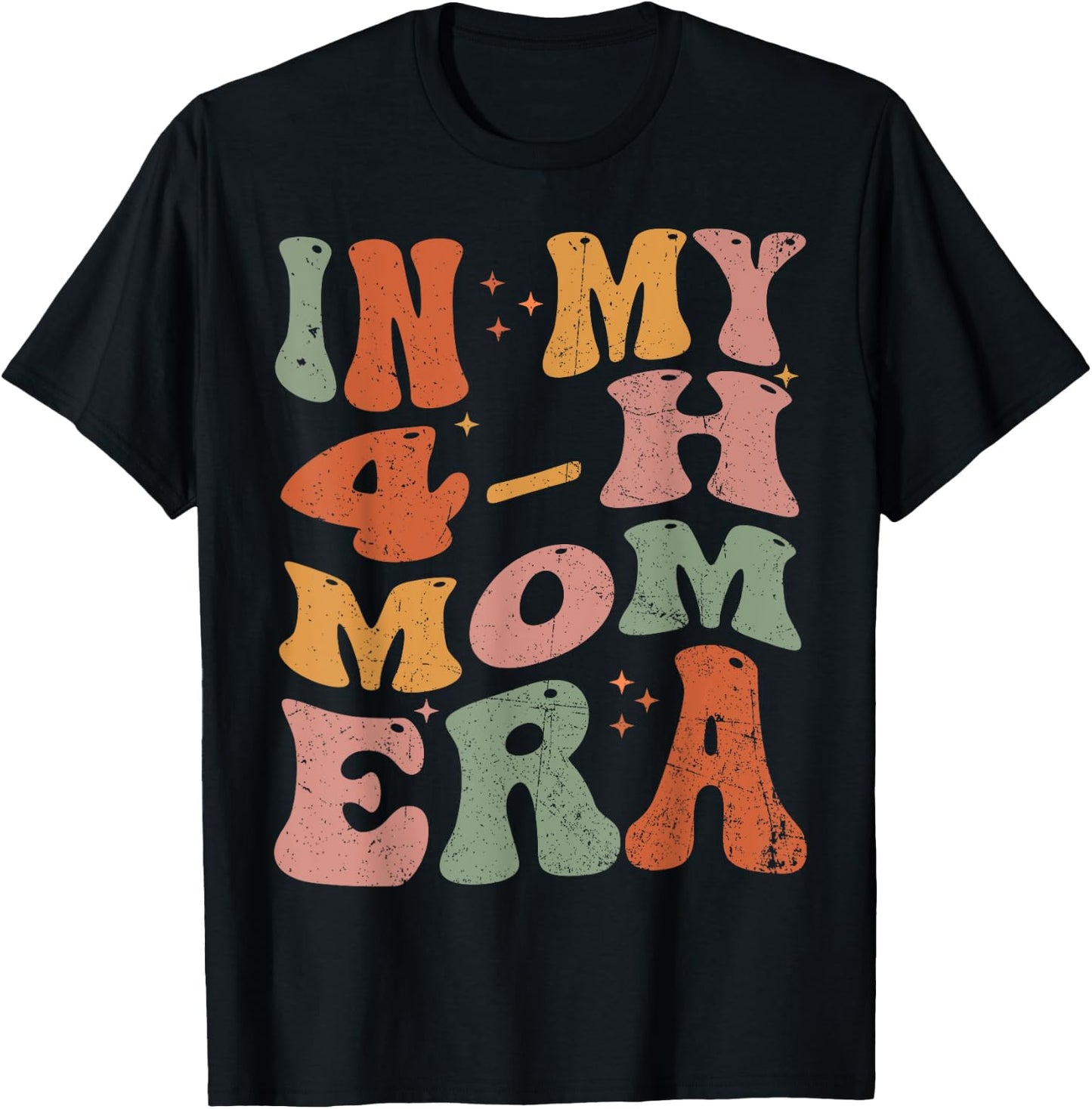 In My 4-H Mom Era T-Shirt - T-Shirt | Black