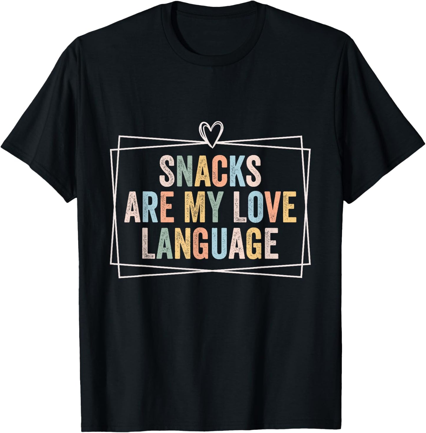 Snacks Are My Love Language Valentine Day Kids Boys T-Shirt - T-Shirt | Black