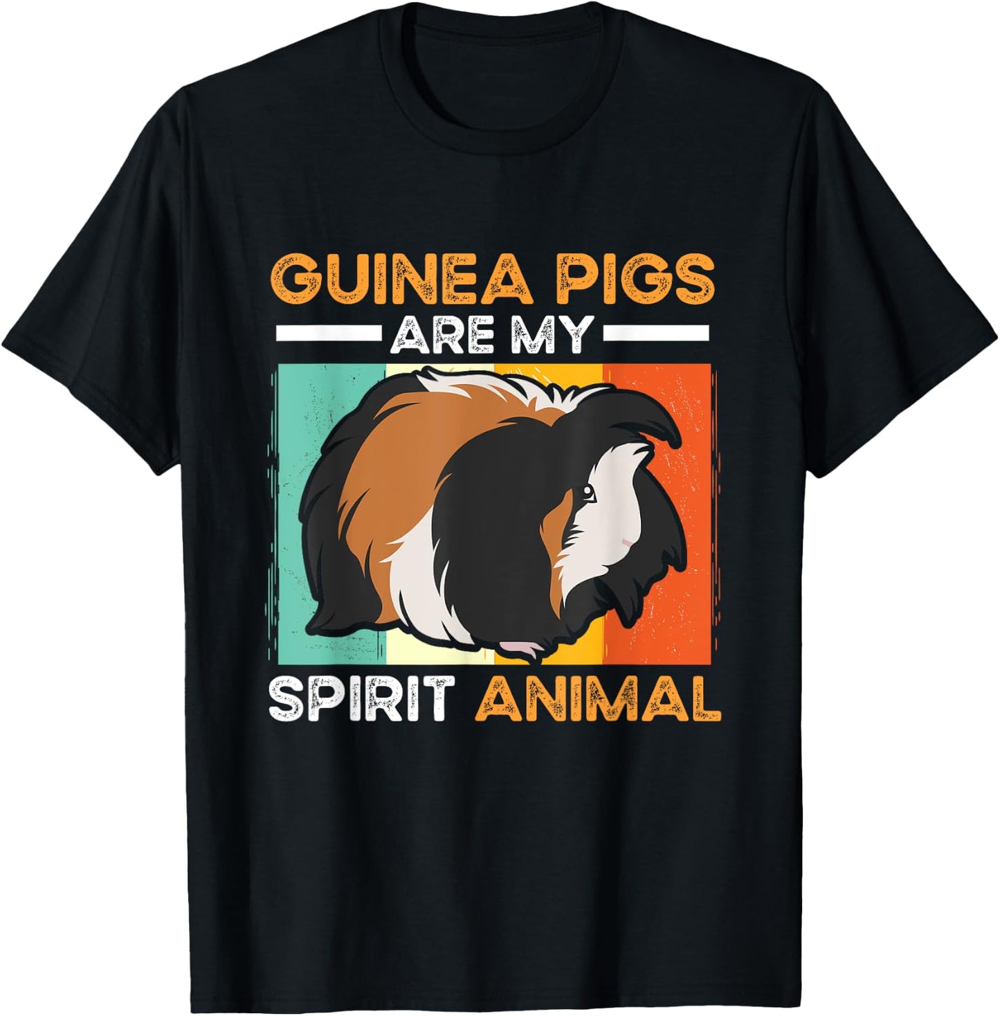 Guinea Pig Animals Pet - Guinea Pigs are my Spirit Animal T-Shirt - T-Shirt | Black