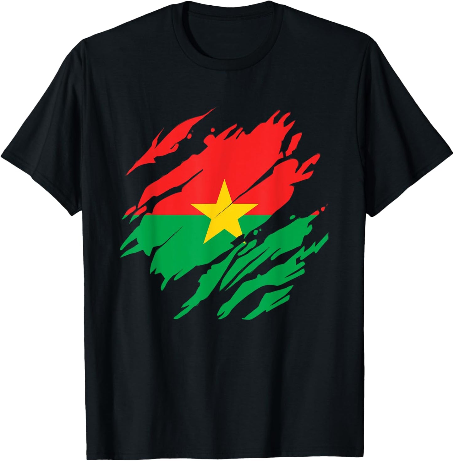 Drapeau Burkina Faso Idée-cadeau Burkinabé T-Shirt - T-Shirt | Black