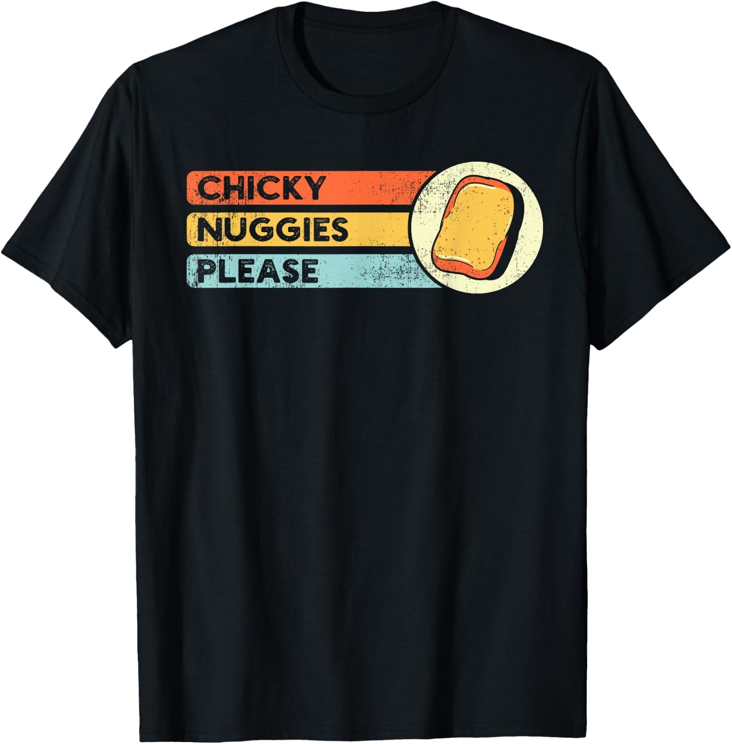 Chicken Nuggets Lover Apparel Chicky Nuggies Chicken Nugget Fans Nug Eaters Fast Food T-Shirt - T-Shirt | Black