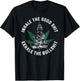 Inhale The Good Exhale The Bullshit Yoga Weed Namaste T-Shirt - T-Shirt | Black