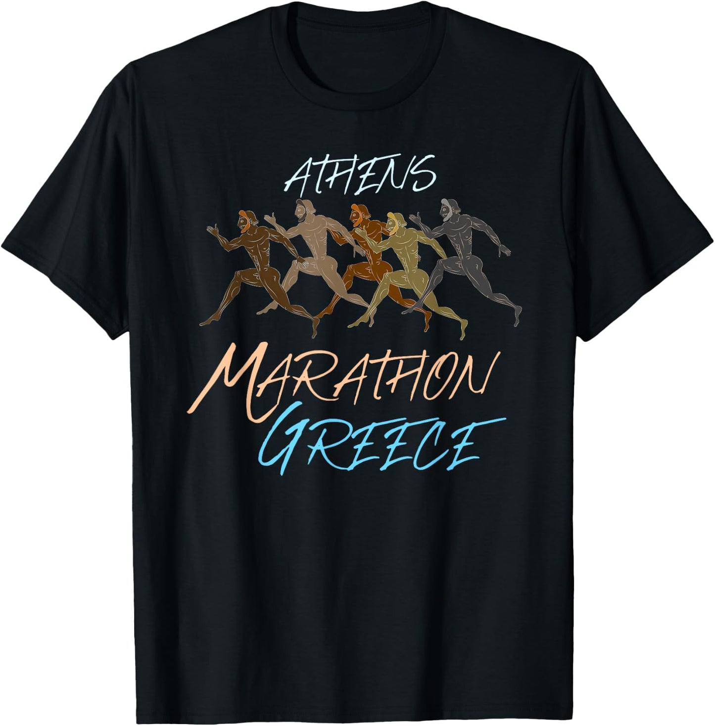 Athens - Marathon - Greece T-Shirt - T-Shirt | Black