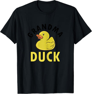 Grandma Duck Grandmother Kids Duck Birthday Matching T-Shirt - T-Shirt | Black