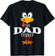 Thanksgiving The Dad Turkey Pajama T-Shirt - T-Shirt | Black