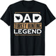 Dad Turkey Hunting Legend Father's Day Funny Turkey Hunting T-Shirt - T-Shirt | Black