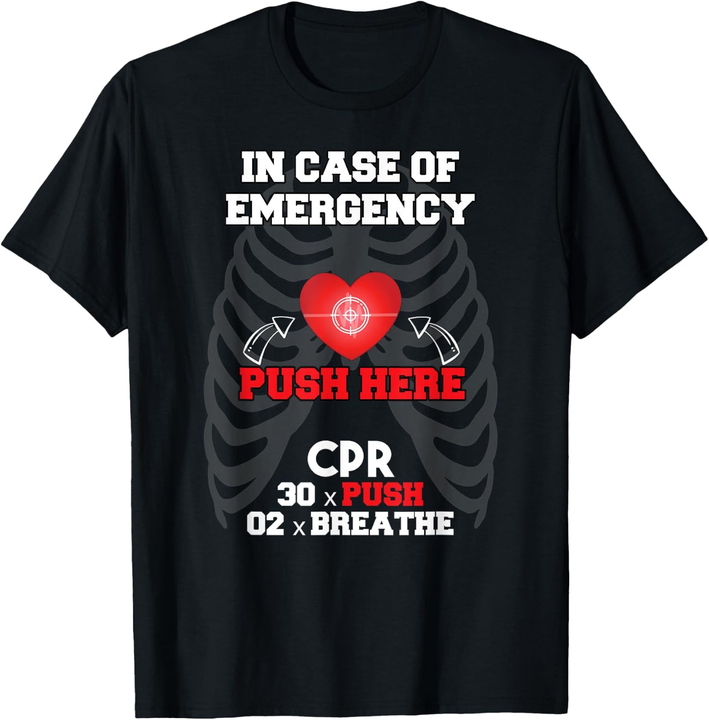 Funny Cpr Instructor First Aid for Nurses CPR Instructor T-Shirt - T-Shirt | Black