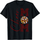 Cheer Mom | Maroon Gold White Burgandy Yellow Leopard Print T-Shirt - T-Shirt | Black