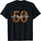 50th Birthday, Chapter 50, Leopard Print T-Shirt - T-Shirt | Black