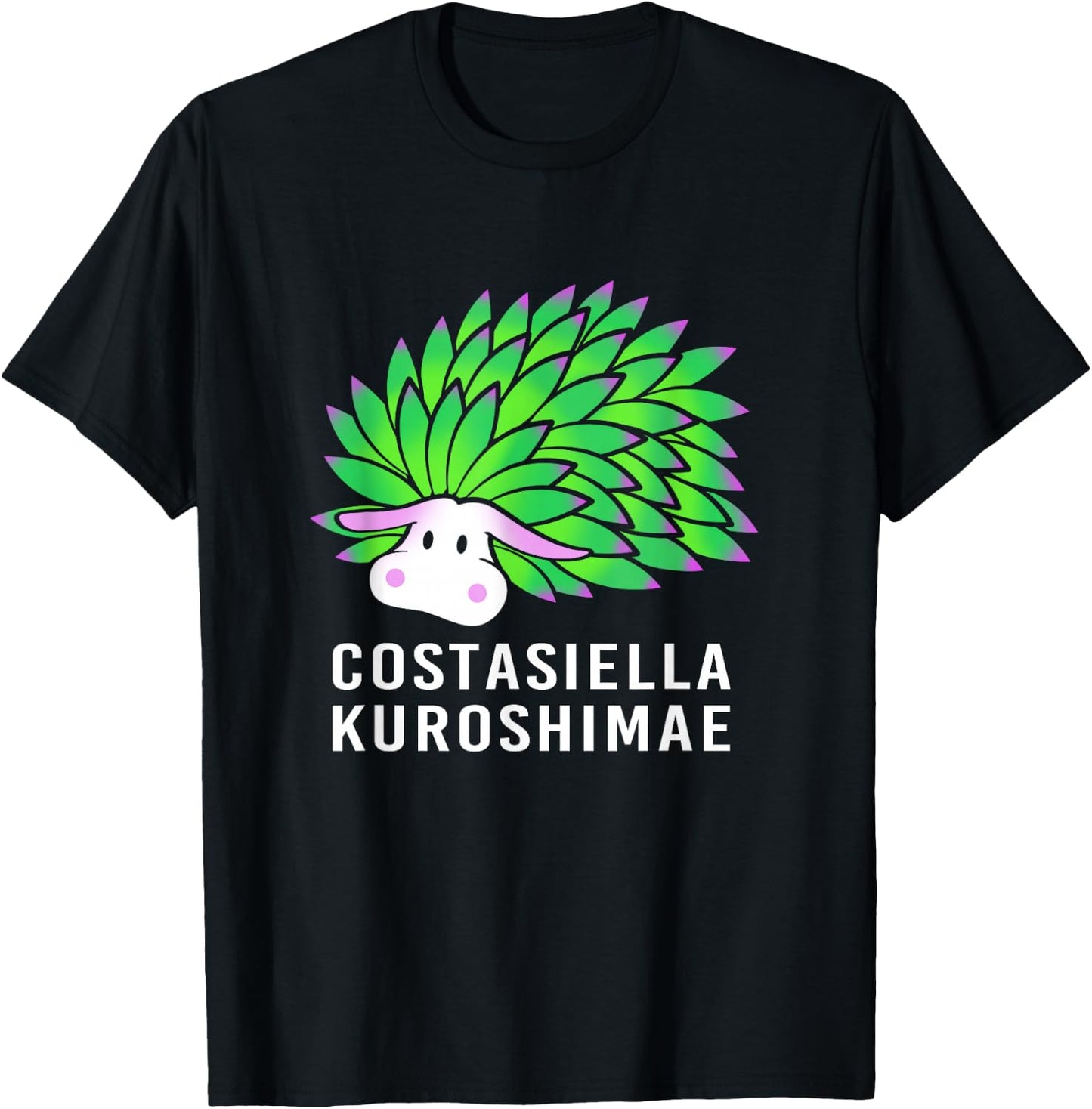 Leaf Slug Lover Costasiella Kuroshimae Leaf Sheep T-Shirt - T-Shirt | Black