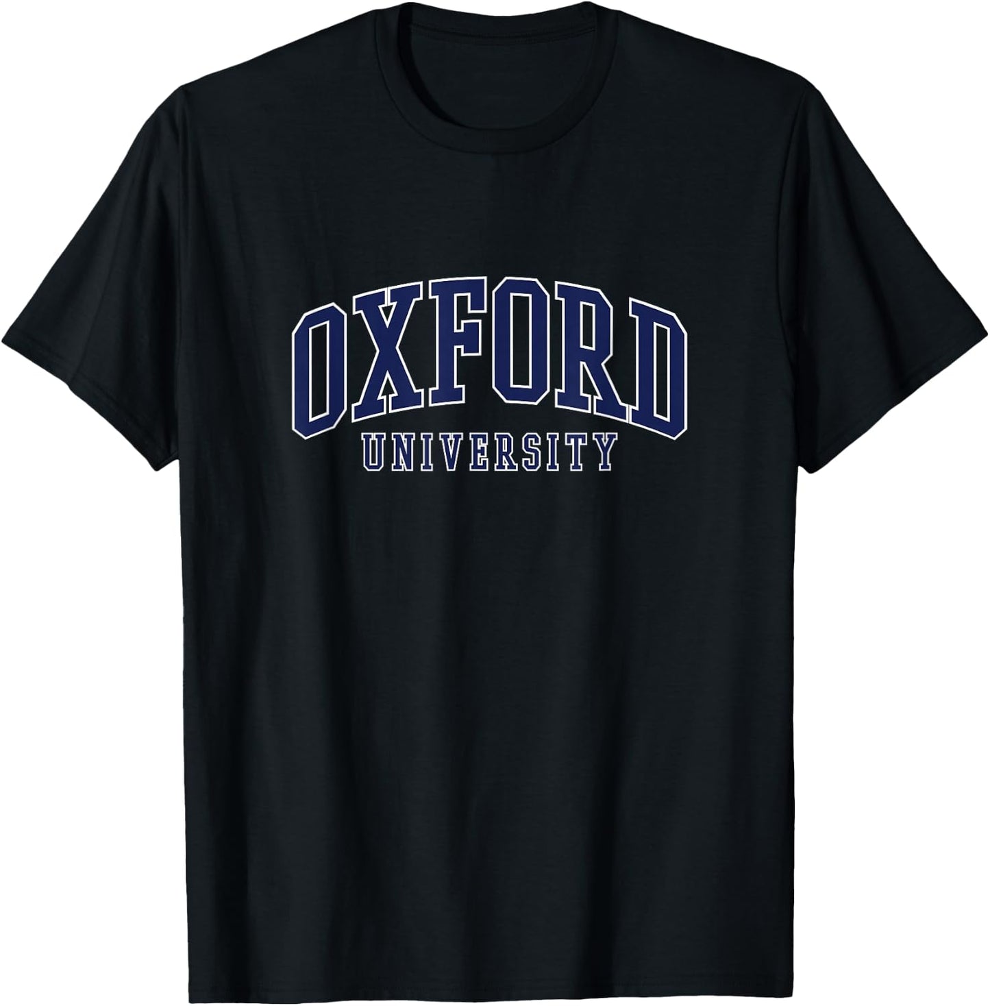 Oxford Bold Logo , Blue, S T-Shirt - T-Shirt | Black