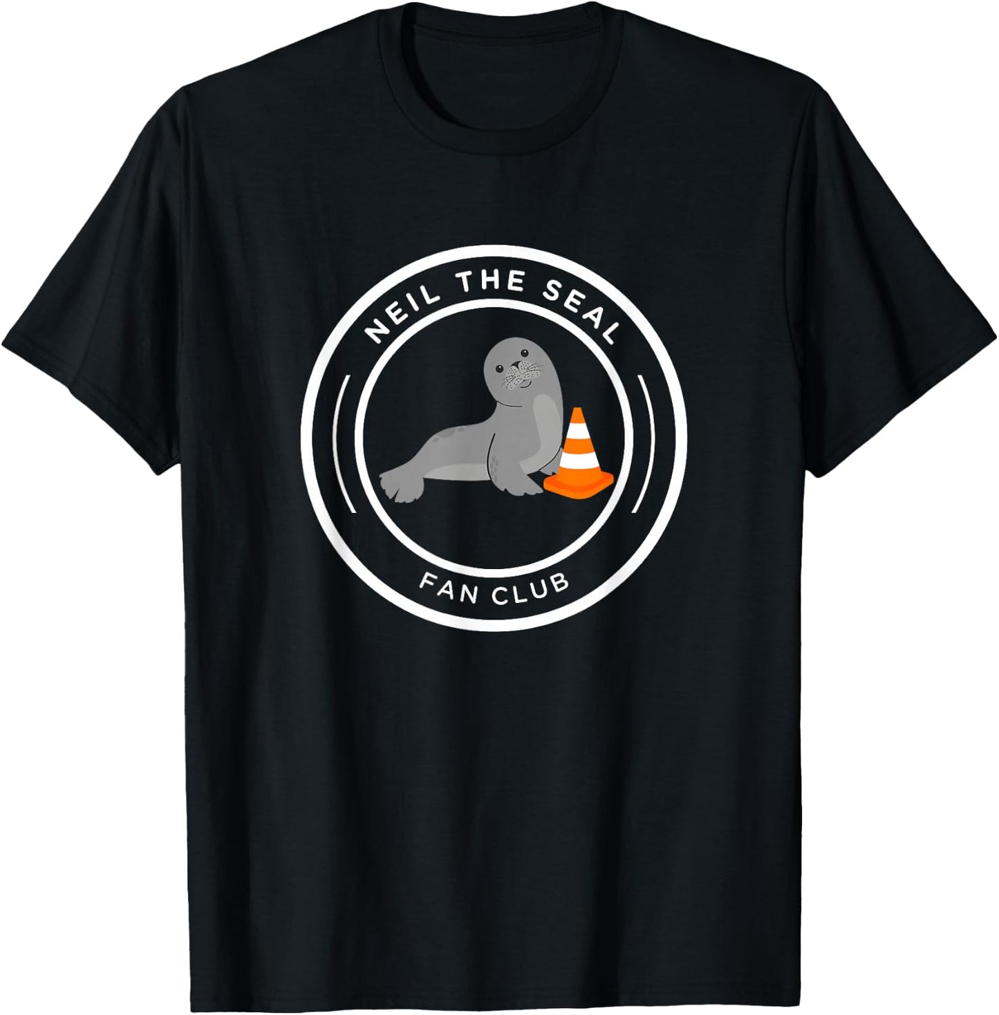 Neil the Seal T-Shirt - T-Shirt | Black