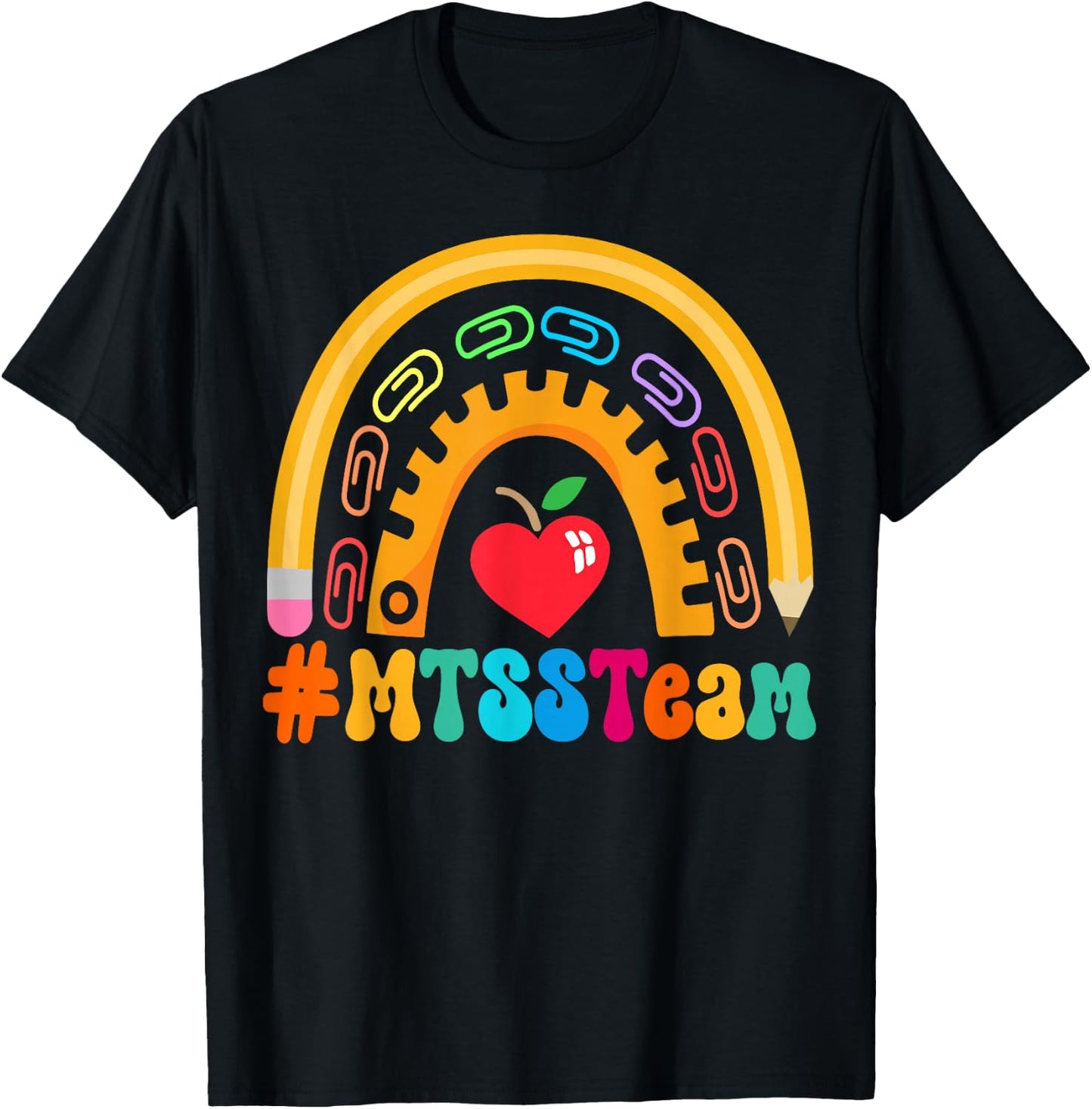 MTSS Team Appreciation Week Back to School 100th Day T-Shirt - T-Shirt | Black