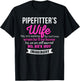 Pipefitter's Wife Gift Funny T-Shirt - T-Shirt | Black