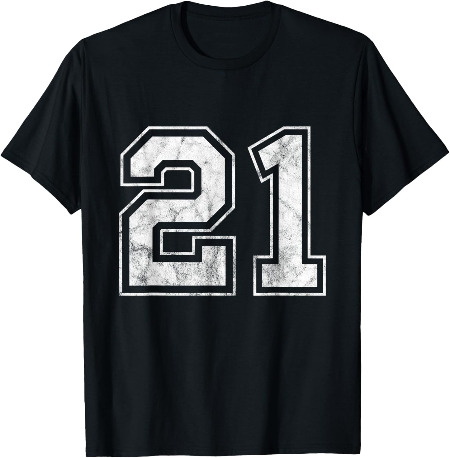 Number 21 T-Shirt - T-Shirt | Black