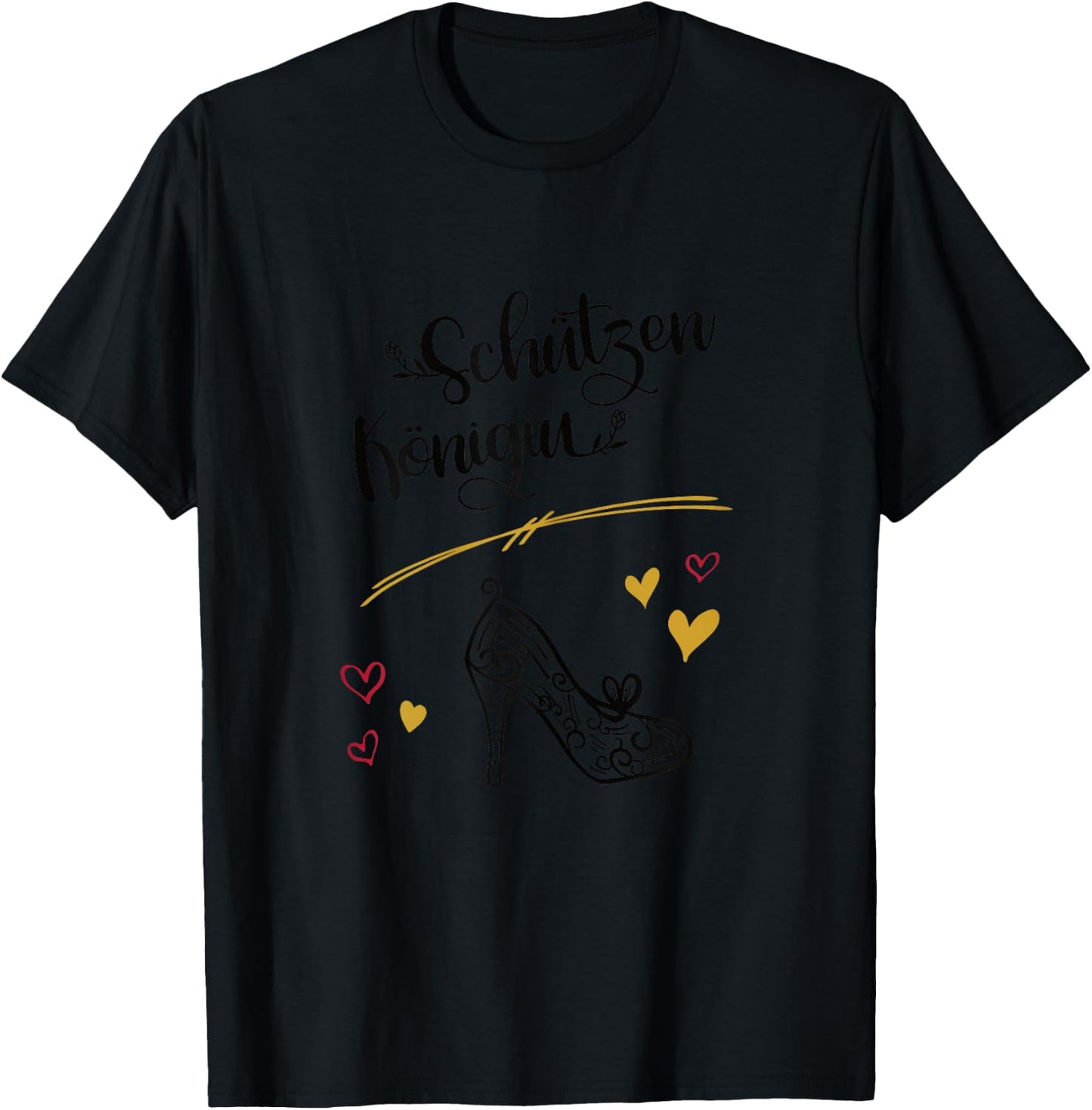 Königin Schützenfest Schützenkönigin Verein Schützenkönig T-Shirt - T-Shirt | Black