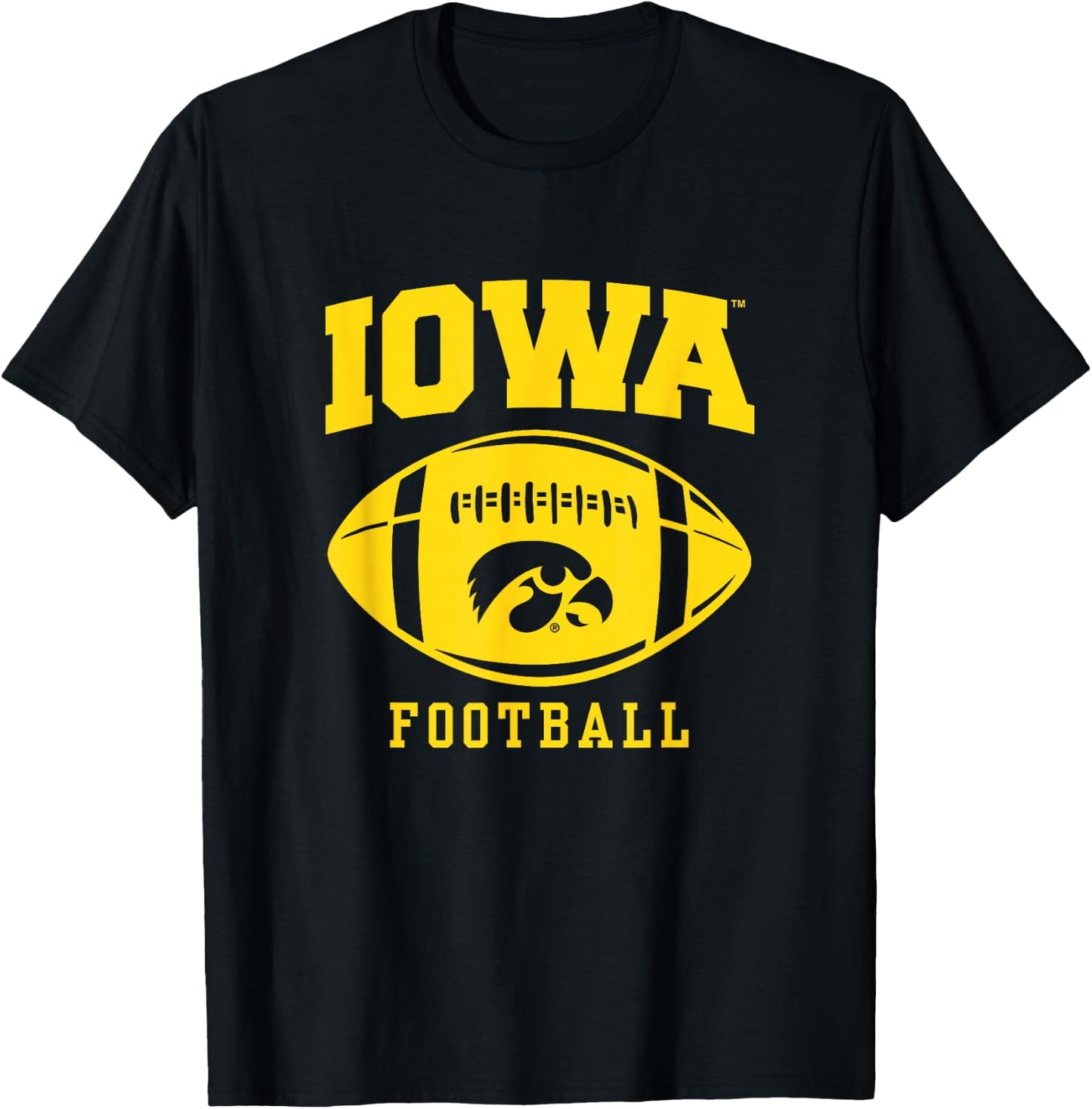 Iowa Hawkeyes | Official NCAA Merch | OCIMPIO004 T-Shirt - T-Shirt | Black