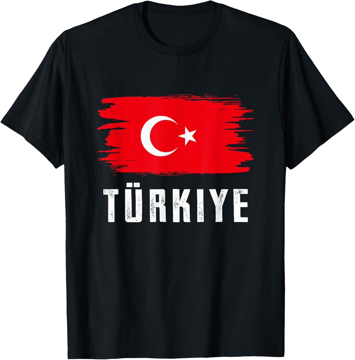 Turkey Turkish Flag Türkiye T-Shirt - T-Shirt | Black