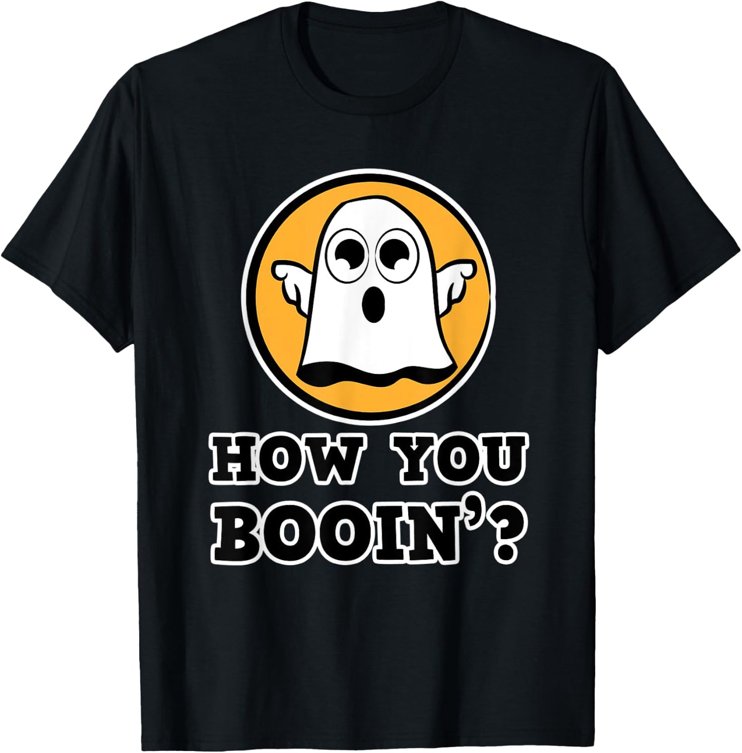 How you booin`? - Ghost Party on Halloween T-Shirt - T-Shirt | Black