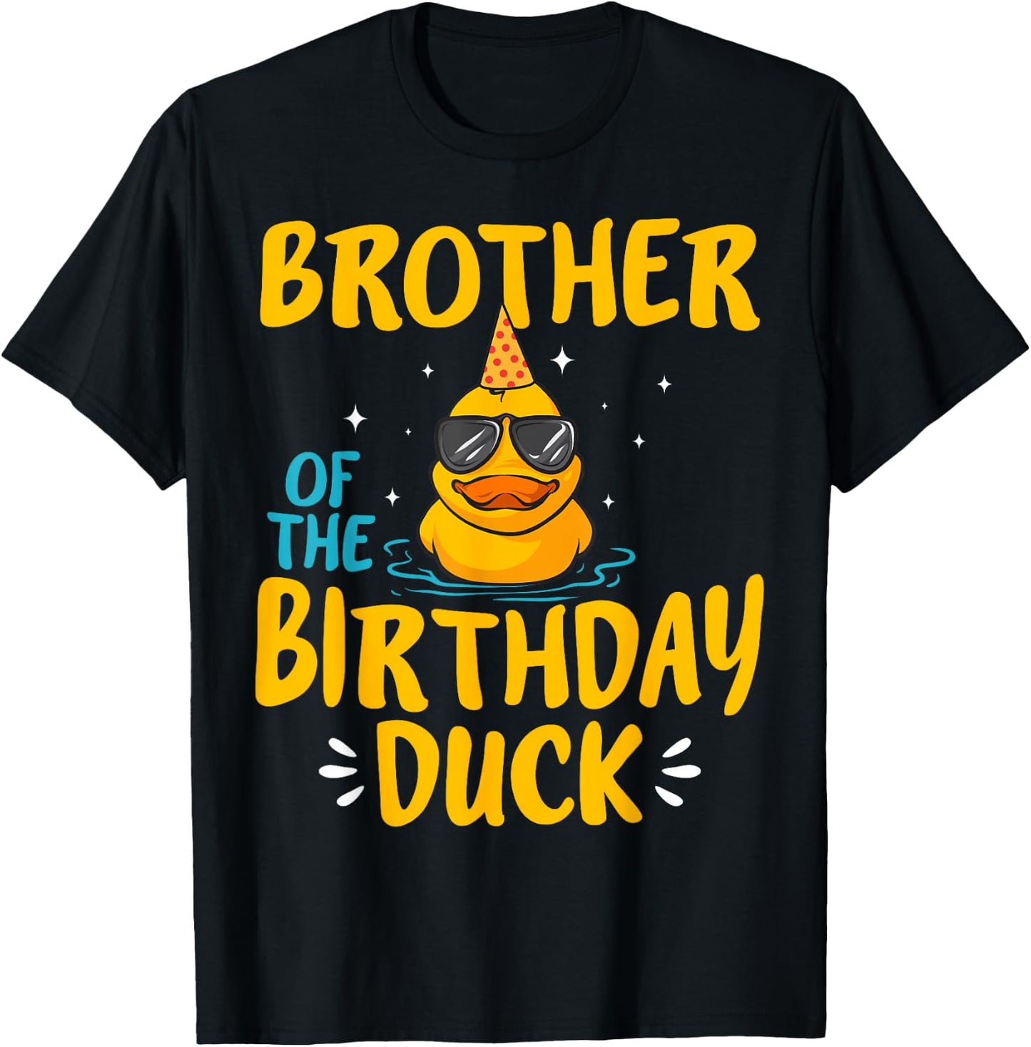 Rubber Duckies Brother Of The Birthday Duck Rubber Duck T-Shirt - T-Shirt | Black