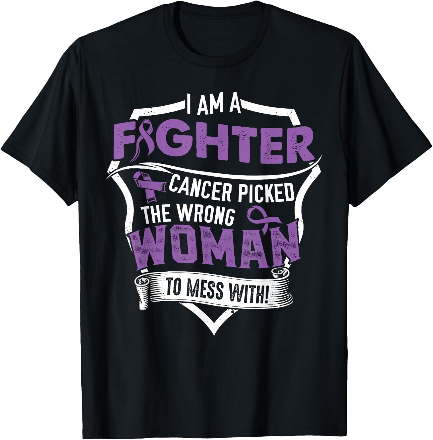 I Am Fighter Leiomyosarcoma Cancer Awareness Item T-Shirt - T-Shirt | Black