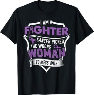 I Am Fighter Leiomyosarcoma Cancer Awareness Item T-Shirt - T-Shirt | Black