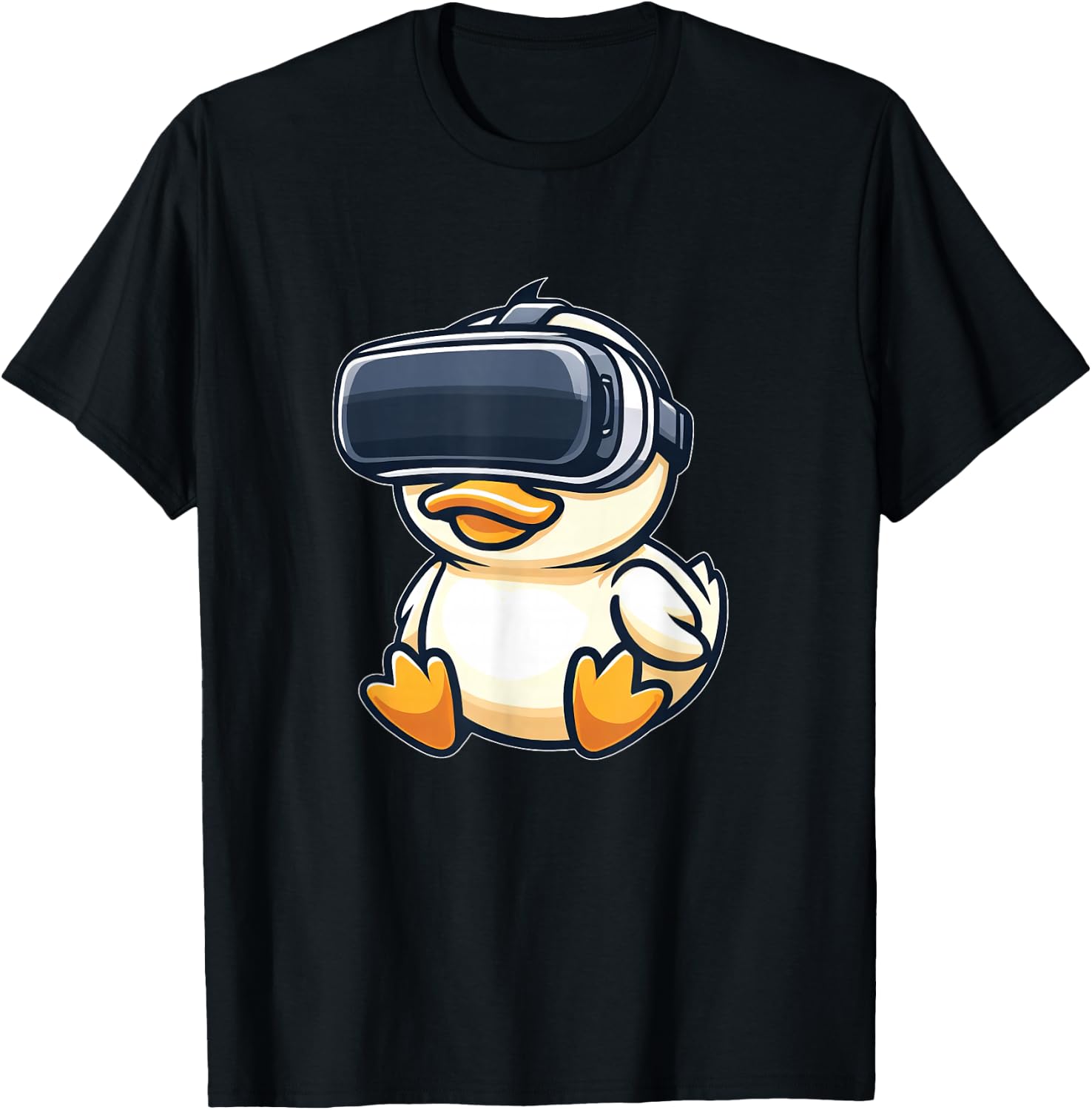 Cute Duck VR Virtual Reality Gamer T-Shirt - T-Shirt | Black
