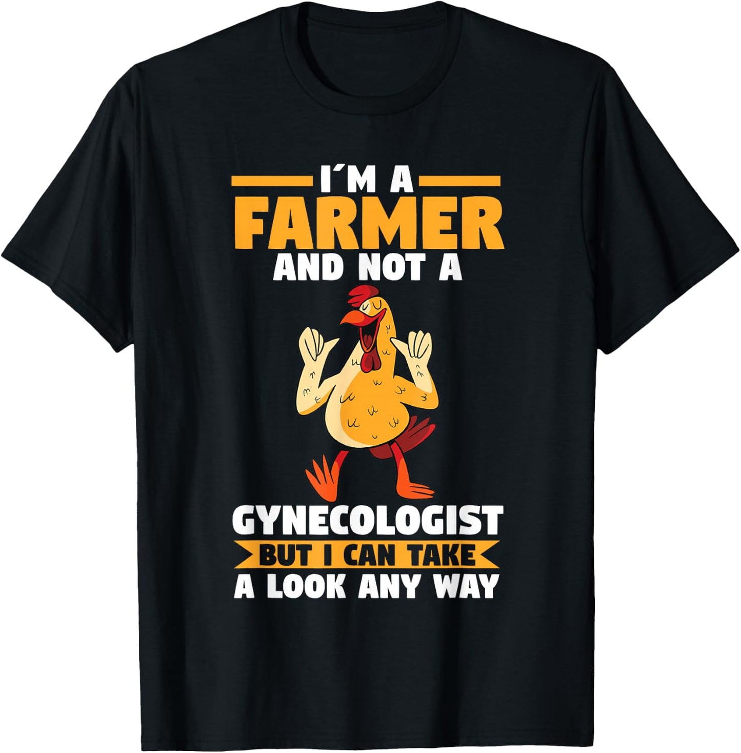 Im a Farmer and not a Gynecologist T-Shirt - T-Shirt | Black
