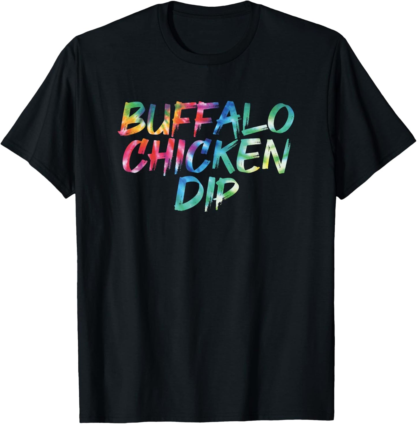 Buffalo Chicken Dip Tie Dye Food Vintage Inspired Streetwear T-Shirt - T-Shirt | Black
