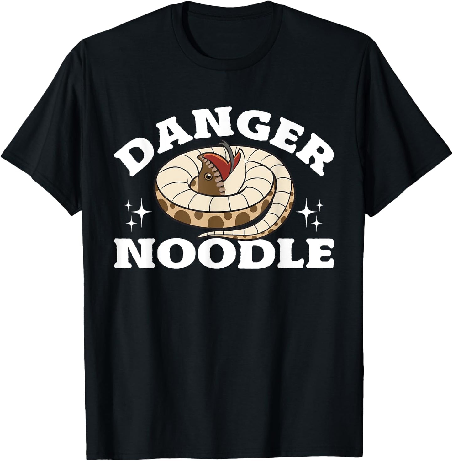 Hognose Snake Danger Noodle Pet Reptile Hognose Snake T-Shirt - T-Shirt | Black