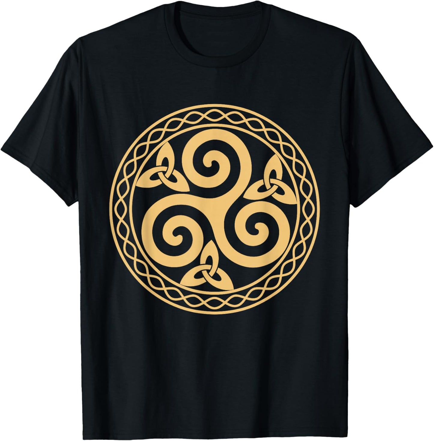 Triskèle Trinität Spirituell Symbol Erde Sonne Mond Natur T-Shirt - T-Shirt | Black