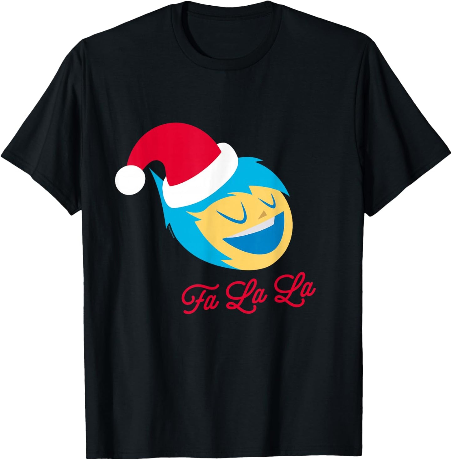 Disney and Pixar’s Inside Out 2 Christmas Fa La La Santa Joy T-Shirt - T-Shirt | Black