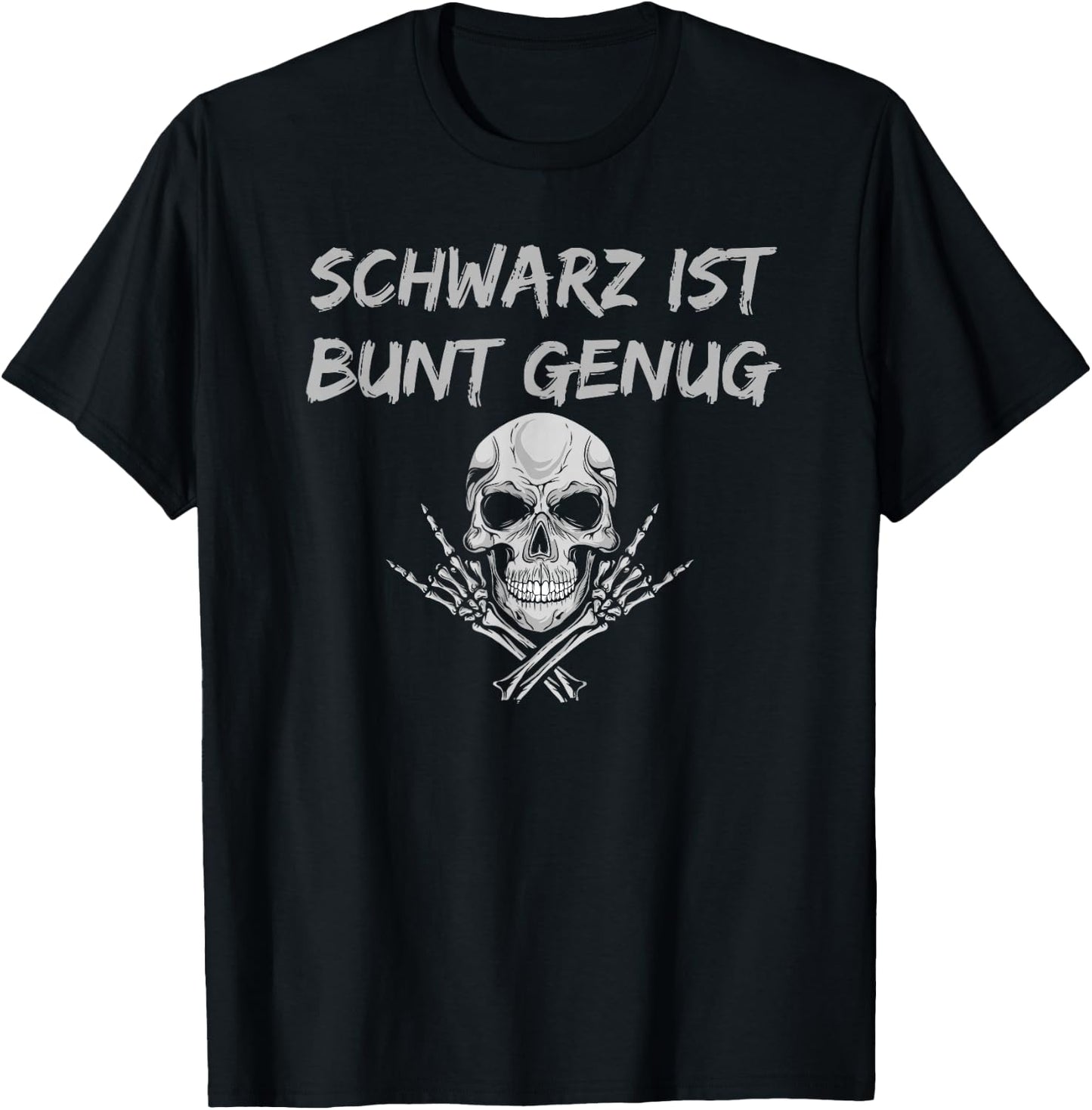Schwarz ist Bunt genug - Totenkopf - Schwarz ist Bunt genug T-Shirt - T-Shirt | Black