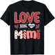 Cute I Love Being Called Mimi Ladybug Happy Valentines Day T-Shirt - T-Shirt | Black