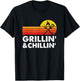 Grilling And Chilling Smoke Meat BBQ Gift Home Cook Dad Men T-Shirt - T-Shirt | Black