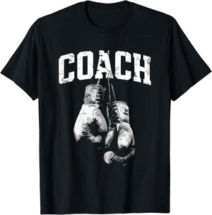 Boxing Coach Vintage Kickboxing Boxing Lover Boxer MMA T-Shirt - T-Shirt | Black