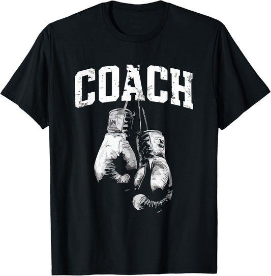 Boxing Coach Vintage Kickboxing Boxing Lover Boxer MMA T-Shirt - T-Shirt | Black