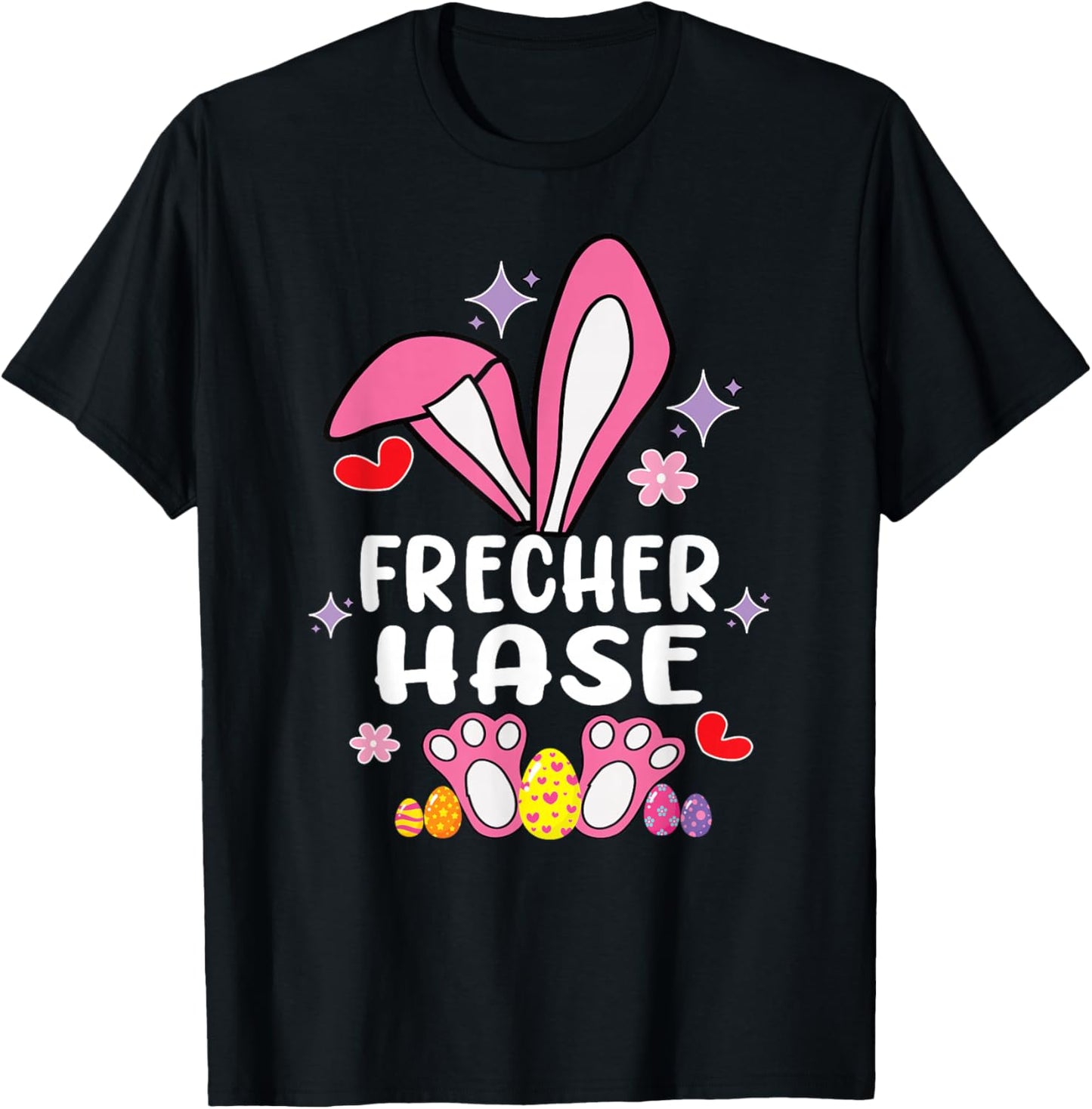 Frecher Hase Osterhase Partnerlook Outfit Geschenk Ostern T-Shirt - T-Shirt | Black