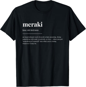 meraki Definition Wörterbuch-Design T-Shirt - T-Shirt | Black