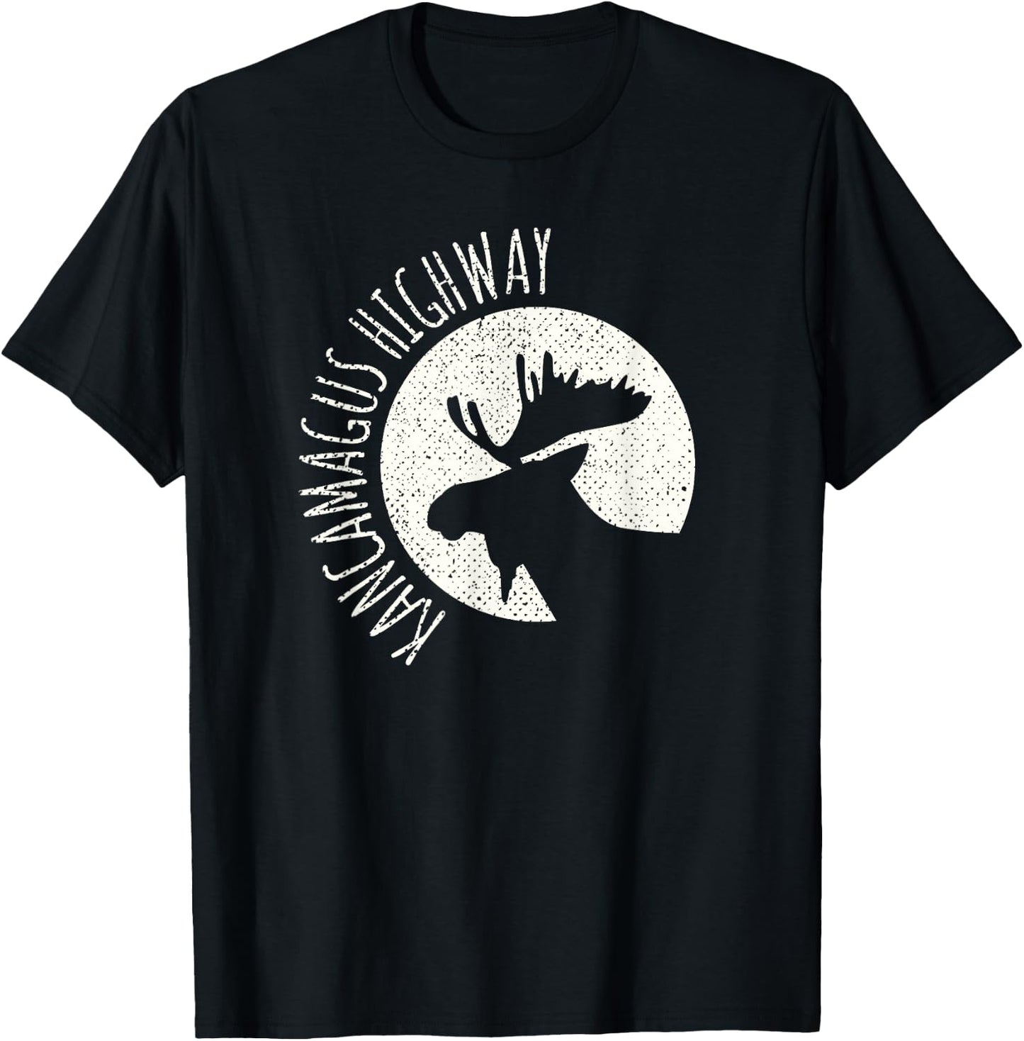 Kancamagus Highway Moose graphic New Hampshire T-Shirt - T-Shirt | Black