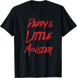 Daddy's Little Monster Halloween T-Shirt - T-Shirt | Black