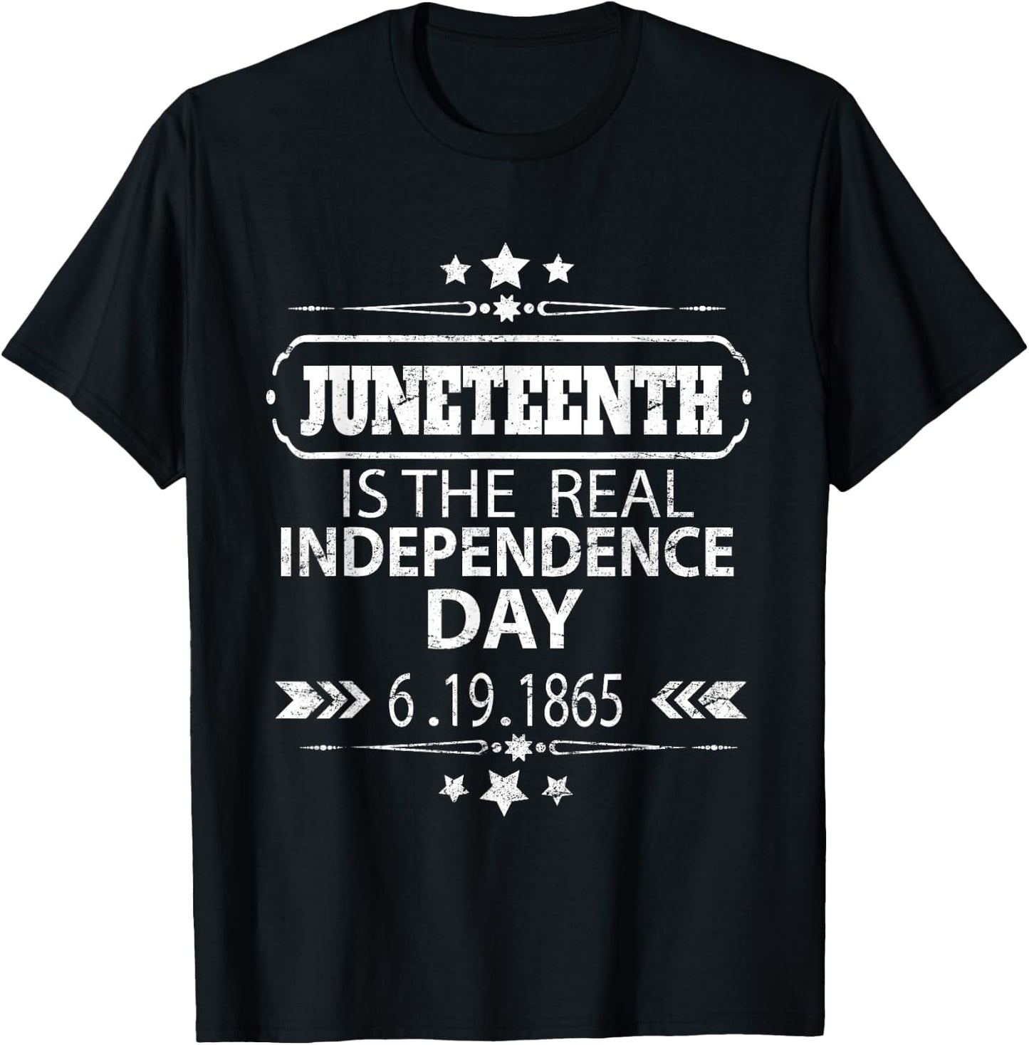 Juneteenth Is the real Independence day1865 Black history T-Shirt - T-Shirt | Black