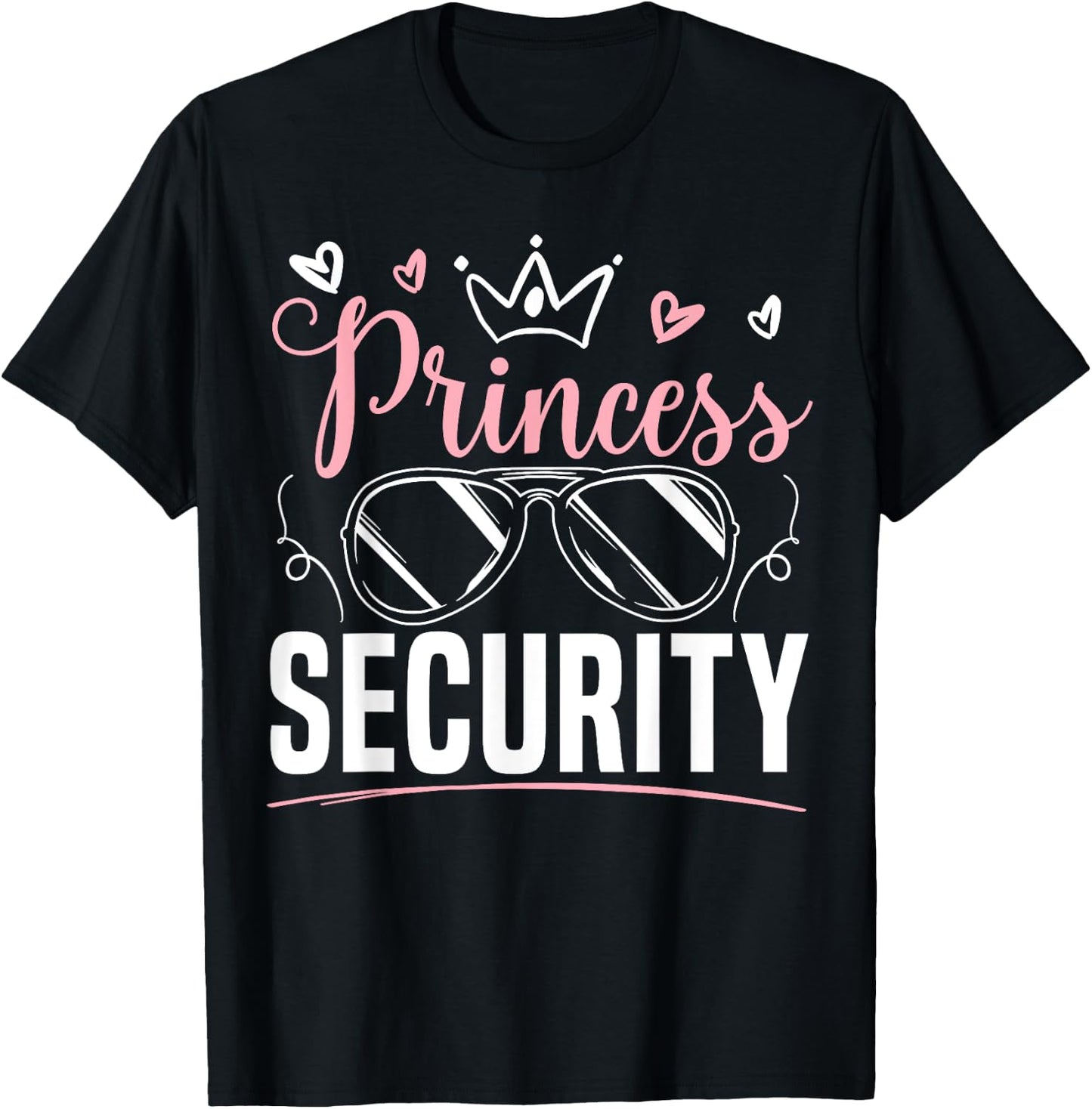 Prinzessinnen-Sicherheitsdesign für eine Ankündigung des großen Bruders T-Shirt - T-Shirt | Black