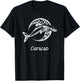 Curacao Tribal Dolphin Design Souvenir T-Shirt - T-Shirt | Black