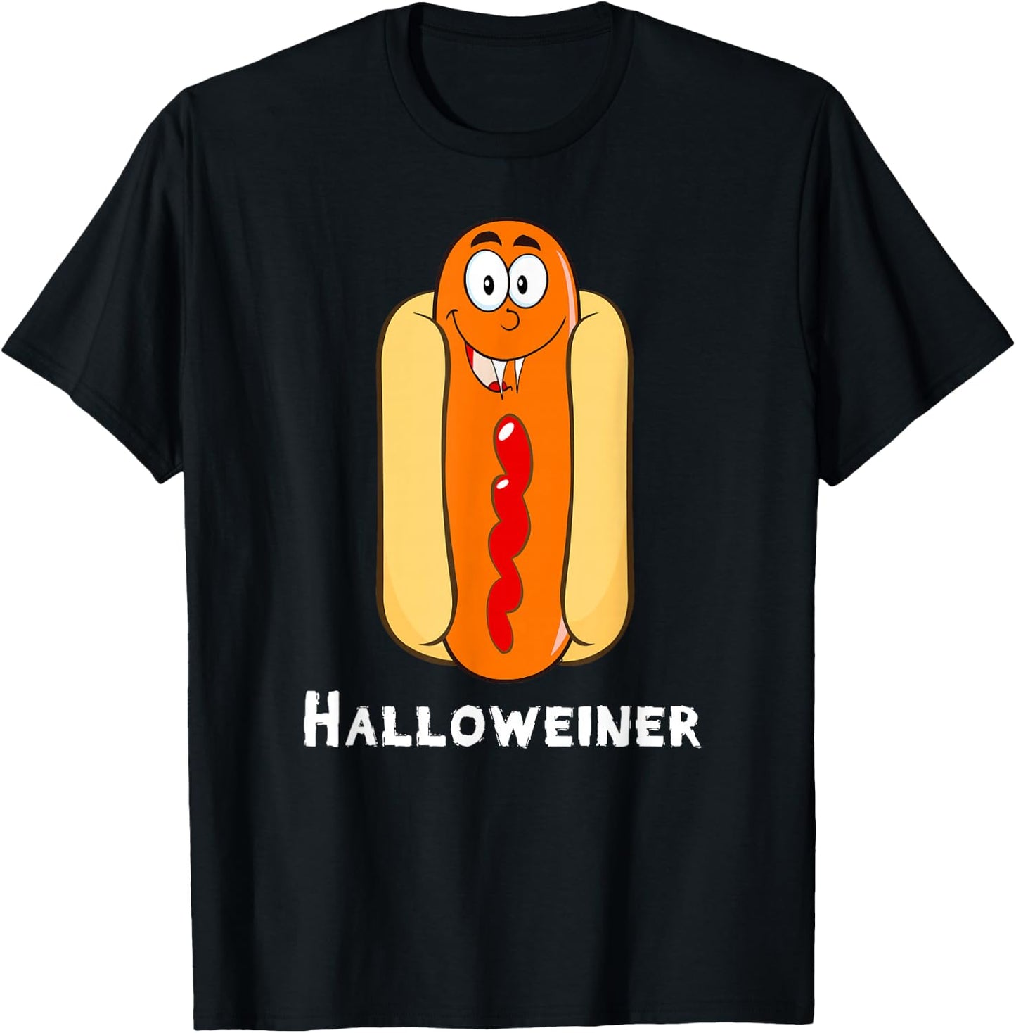 Halloweiner Halloweener Funny Halloween Hot Dog Shirt T-Shirt - T-Shirt | Black